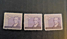 3 - 1958 US Stamp Scott #1105 - 3 Cent - James Monroe - MNH/OG/VF
