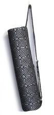 Indian Silver Black Circle Cotton Unisex Bags Gym Shoulder Straps Yoga Mat Bags