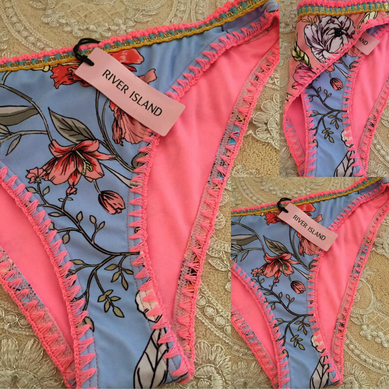 B/NEW Ltd Edition RIVER ISLAND Holiday BEACH BIKINI BOTTOMS  COMPLETELY SOLD-OUT
