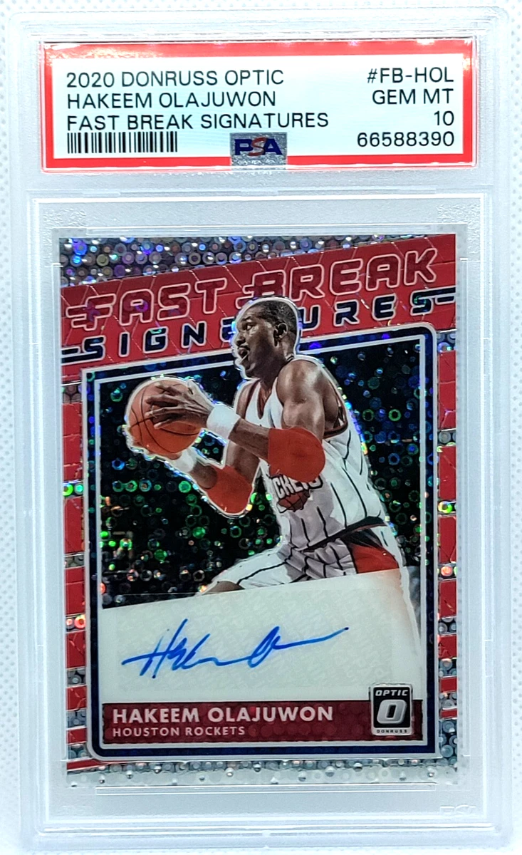 Panini Hakeem Olajuwon Basketball Autographed Sports Trading Cards