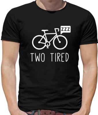 Zwei müde Fahrrad Herren T-Shirt - Bike - Biker - Radfahrer - Rad - Sport - Wortspiel