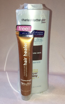 Charles Worthington London Results Salon Shine MOISTURE SEAL Shampoo with BONUS
