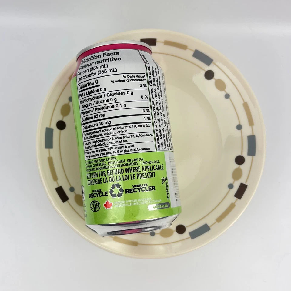 Corelle Vitrelle Cream 6.75" Bread Plate Red Blue Geometric Border USA Replace - Image 3 of 4