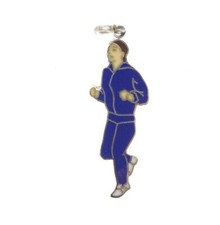 Charm Griffith Plata de Ley Esmalte JOGGER Deportes Corredor Tradicional