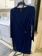 WOMENS DRESS CHAPS SIZE L BLUE