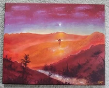 Original Hand-Painted Desert Painting - 16×20 