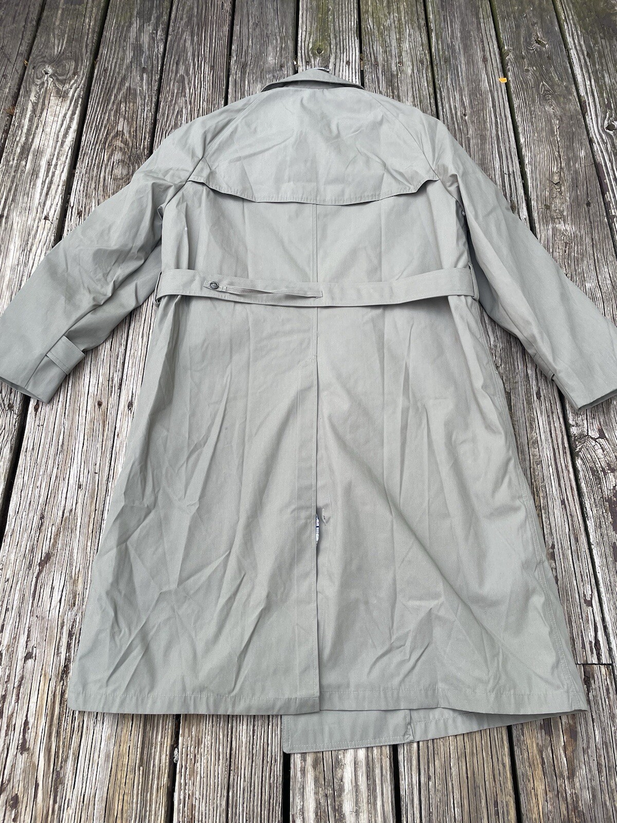 Vintage Sterlingwear of Boston Mens  Military All Weather Trench Coat Jacket 40R