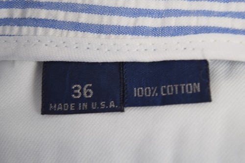 Vintage Pants Kenneth Gordon W34 L28 80s Blue White Seersucker Pleated Cuffed - Picture 5 of 12