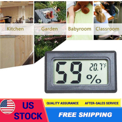 Humidity Meter Mini Digital LCD Indoor Hygrometer Temperature Meter Tester USA