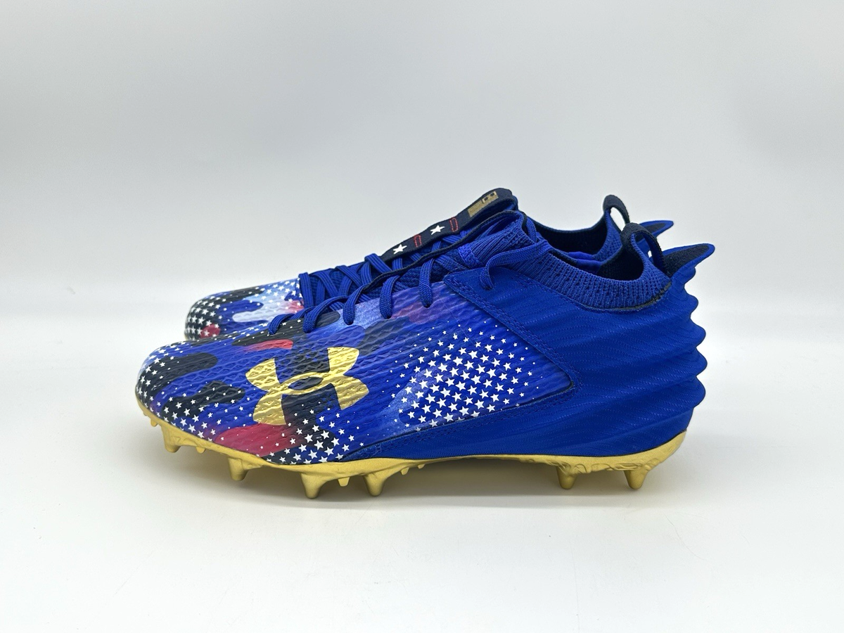 Under Armour Blur MC Men's Size Football Cleat USA Blue