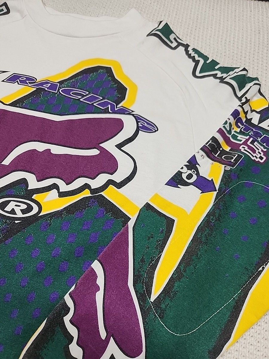 Vintage 90s Fox Racing Jersey Forma All Over Print Motorcross