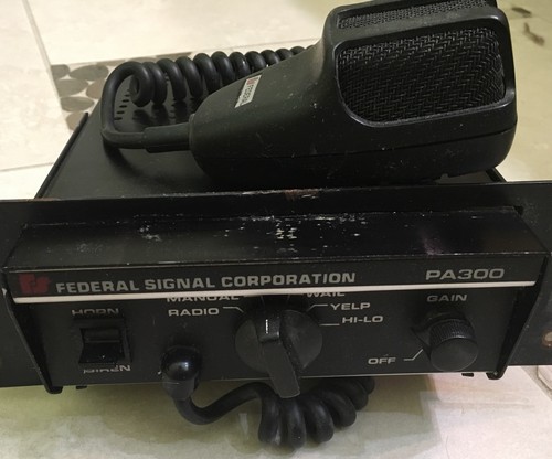 federal signal corporation pa300 electronic siren with mic