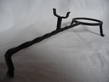 Stara podstawka, stojak, statyw do nocników z uchwytem ev. do odlewania ołowiu/cyny