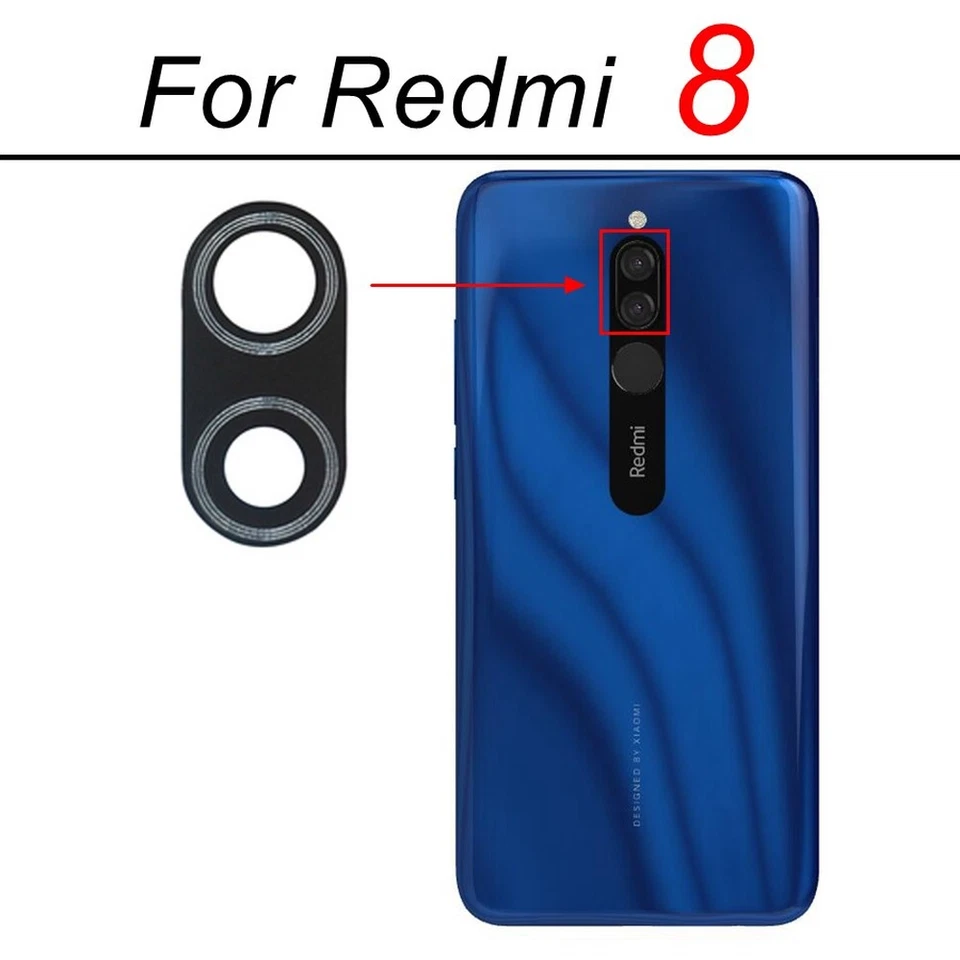 Repuesto de cubierta de cristal de lente de cámara trasera para Redmi Note 10 Pro 5G 11 7 8 9 Foto 3 de 4