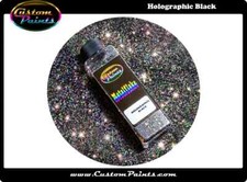 Holographic Metal Flake - Black - Premium Quality Auto Grade Custom Paint