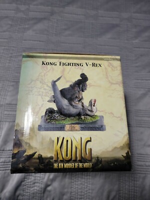 Kong The 8th Wonder Of The World Weta NZ Statue Fighting V-Rex