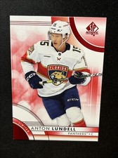 23-24 UD SP Authentic Hockey Red Limited 68 Anton Lundell