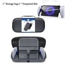 For PlayStation Portal Games Console Shockproof Storage Bag Tempered Film Travel