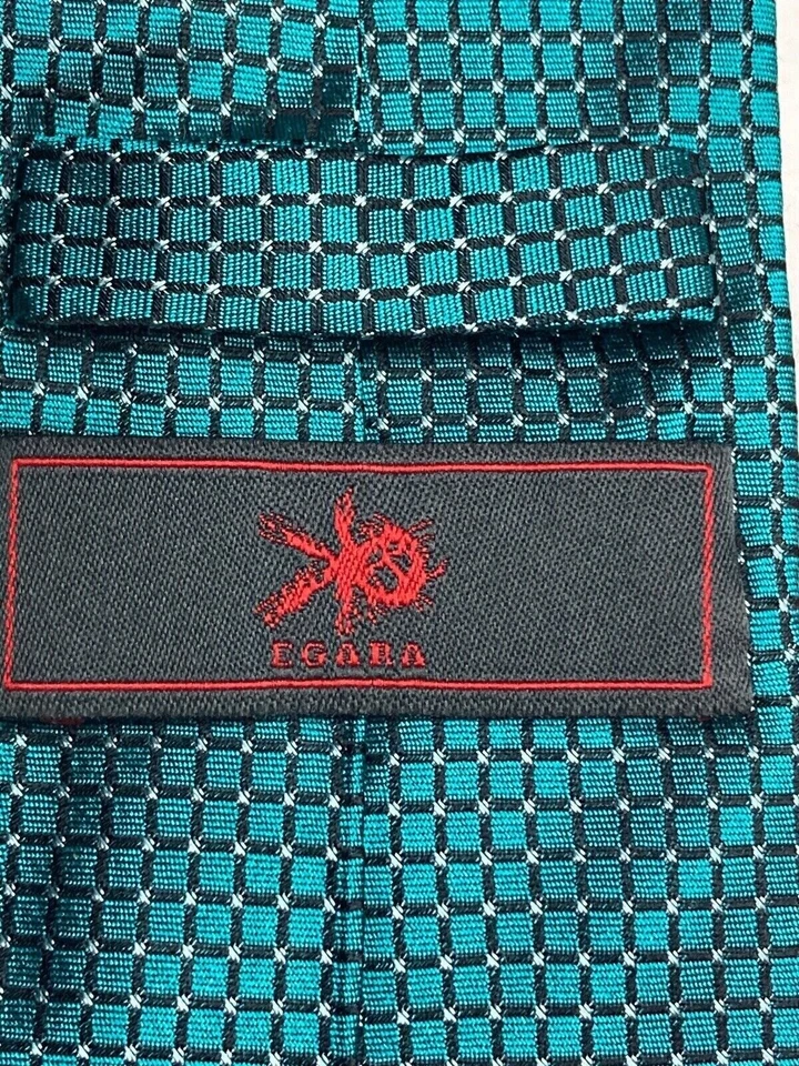 Gravata formal masculina Egara 59"Lx3"W verde - Imagem 2 de 4
