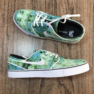 nike sb janoski qs turbo green tie dye skate shoes