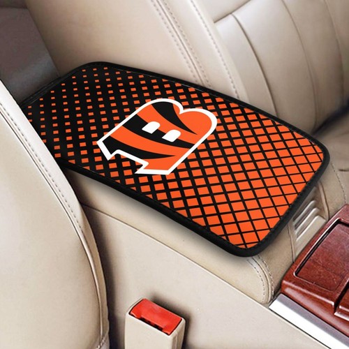 New Cincinnati Bengals Car Armrest Cushion Auto Handrail Box Cover ,fans Gift - Picture 5 of 16
