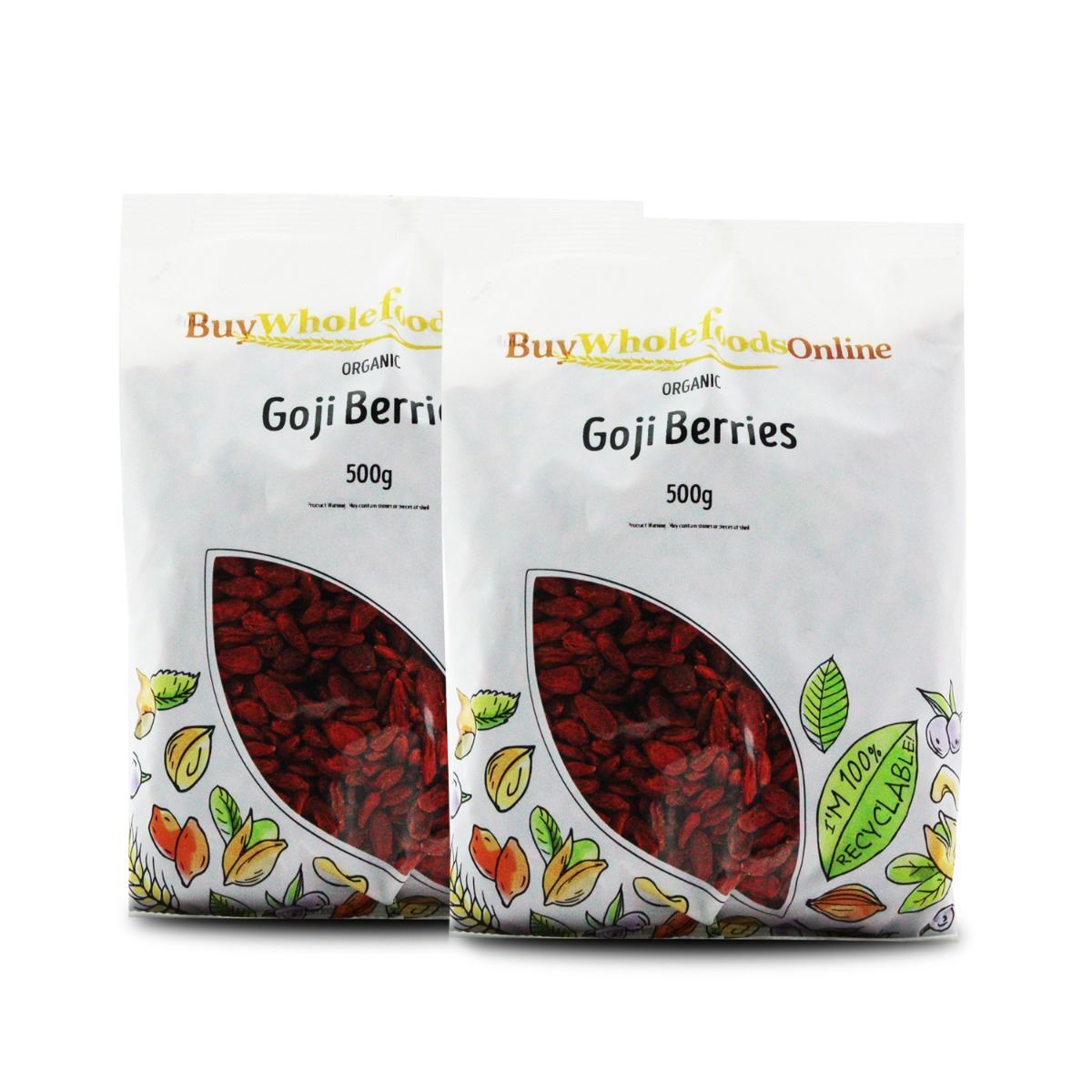 Organic Goji Berries 1kg | BWFO | Free UK Mainland P&P