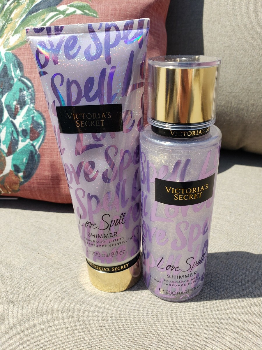 ボディローション+ミルク Victoria's Secret Love Spell Shimmer set VICTORIA SECRET LOVE SPELL SHIMMER SET LOTION BODY MIST 8.4oz