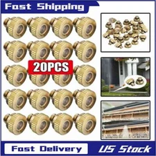 20pc Brass Misting Nozzles 0.012" 10/24 Water Mister Sprinkle For Cooling System