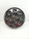 FIESTA 11.1" EGG TRAY PLATE PLATTER black NEW 1st