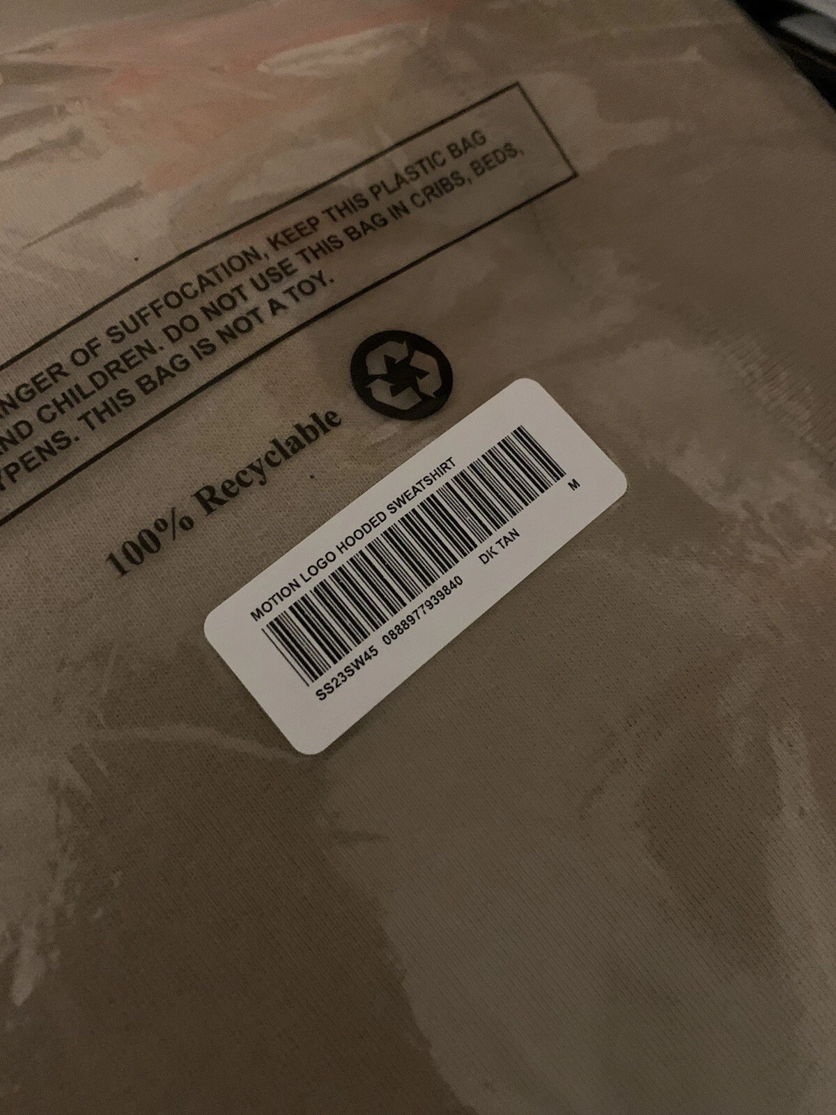 Felpa con cappuccio logo Supreme Motion ""Marrone scuro"" media