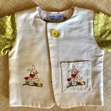 Handmade Nellie Rose Kids Jacket Embroidered Bunnies
