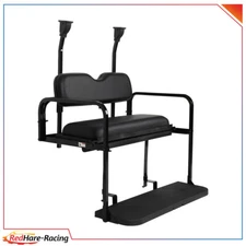 Flip Folding Rear Back Seat Kit for Club Car Precedent Golf Cart 2004-2021