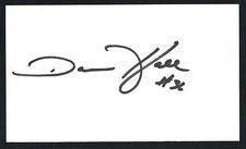 Darren Hall signed autograph auto 3x5 index card Baseball Player H3621