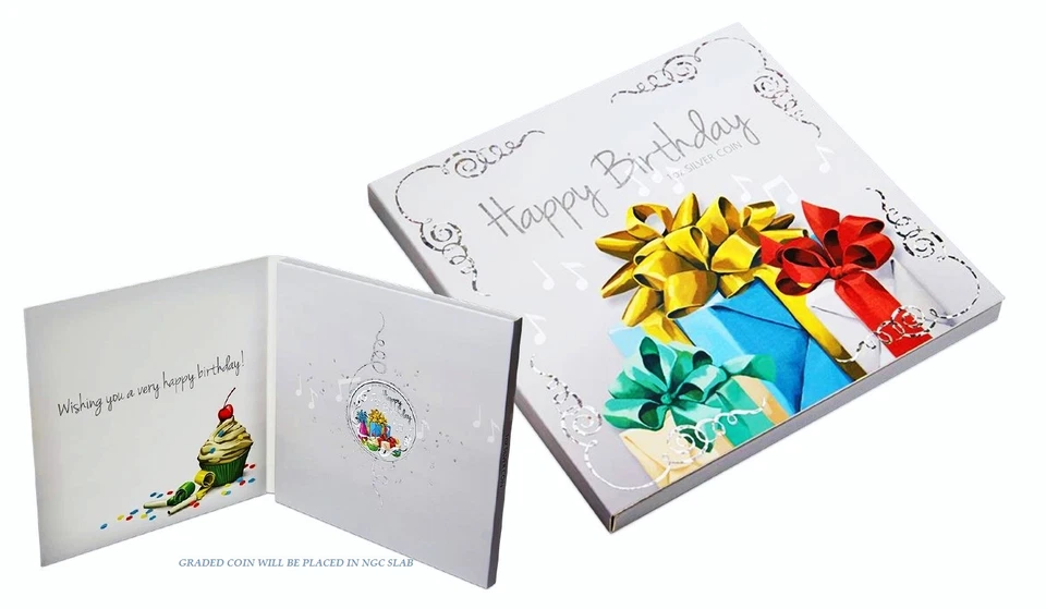 2017 P AUSTRALIA Happy Birthday 1oz SILVER PROOF COIN NGC MS70 ER - Image 3 of 4