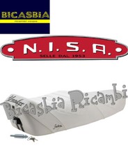 17443 - SELLA NISA YANKEE BIANCA CON SERRATURA VESPA 125 150 200 PX - ARCOBALENO