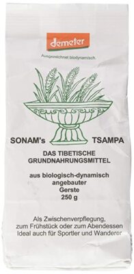 Demeter Sonam's Tsampa Gersteung 250g Gerste traditionell aus Tibet