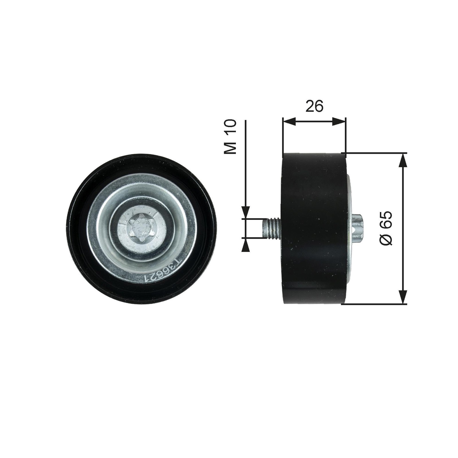 4x ✅Fits GATES T36621 V-RIBBED BELT PULLEY ⭐UK Seller⭐ - Image 29