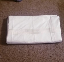 Ralph Lauren Cal. King White 100 Cotton Duvet Cover w/embroidery 96" 108"