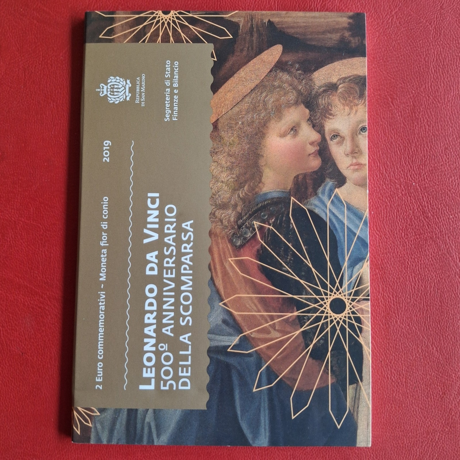 2 Euro San Marino 2019 Non Circulée Bi-Métal Naissance 500 ans Leonardo Da Vinci
