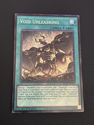 Yugioh! - Void Unleashing BLGG-EN025 Glorious Gallery 1st Edition Secret Rare NM