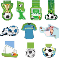 Lesezeichen Magnetisch Fussball, 10 StüCk Magnetische Lesezeichen FußBall Kinder