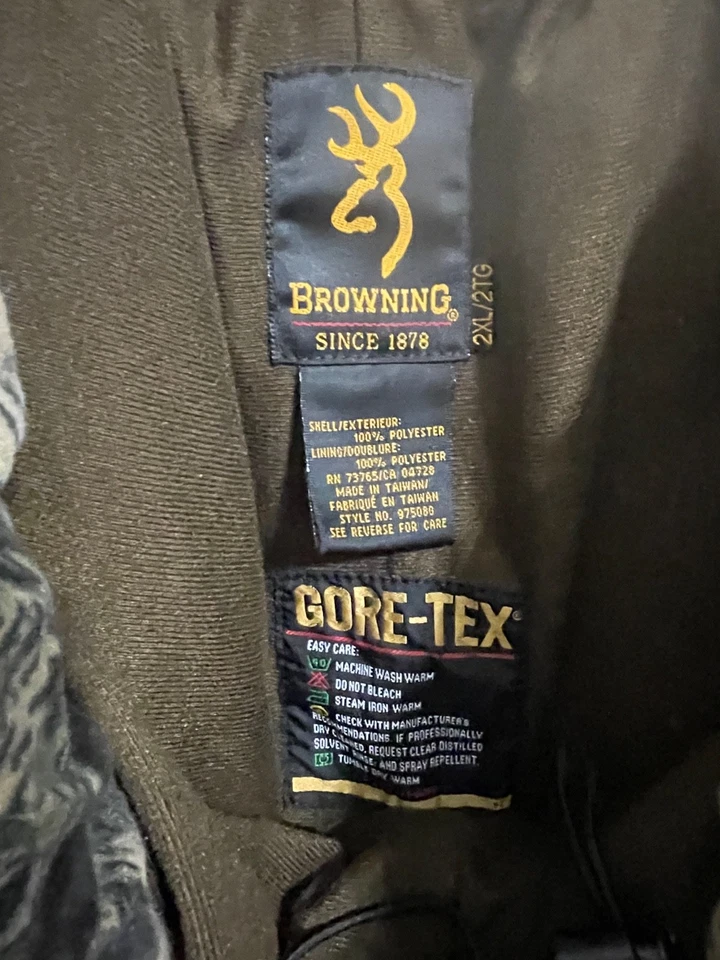Pantalones Browning Hombres 2XL Gore Tex Hidro Vellón Mossy Roble Breakup Camuflaje Caza Foto 4 de 4