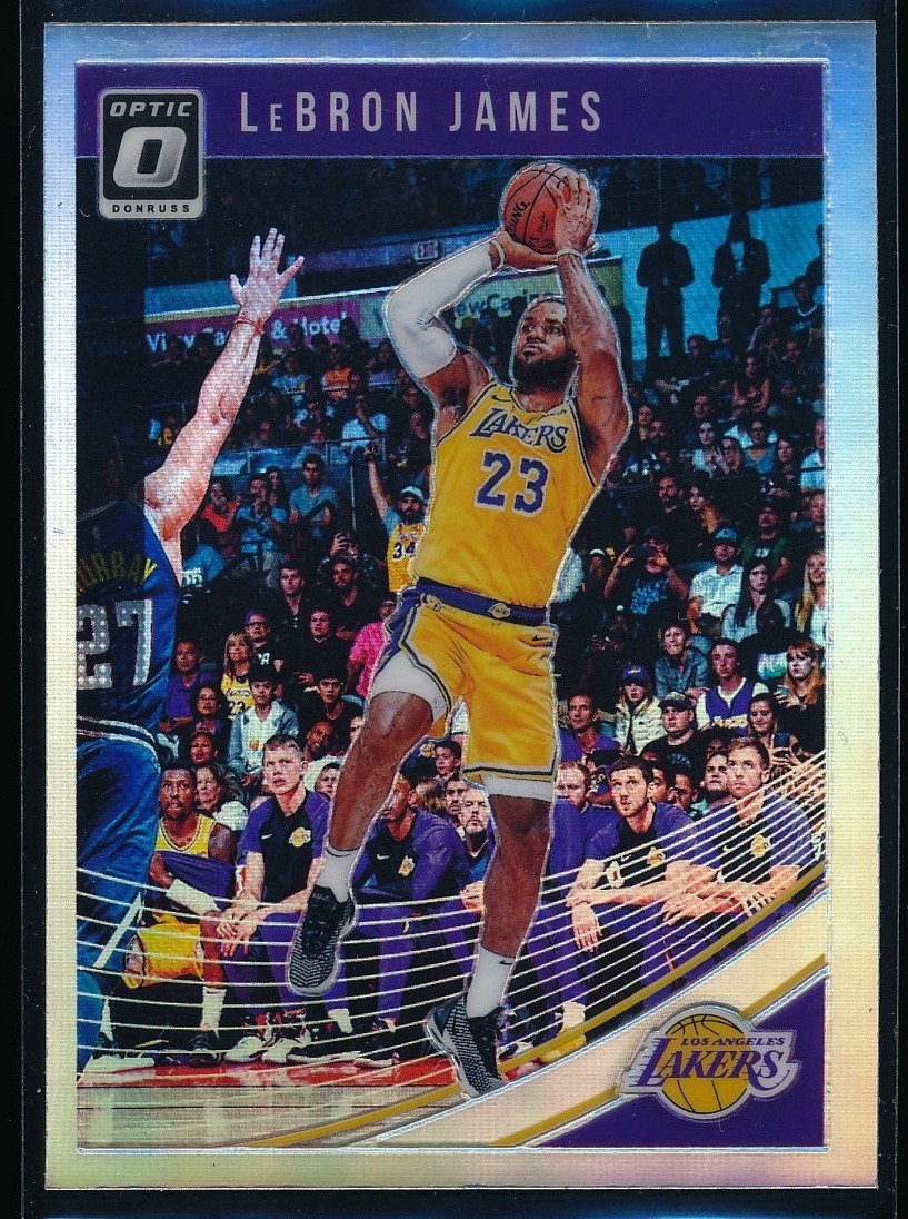 2018-19 Panini Donruss Optic LeBron James #94 Silver Holo Prizm Base Card