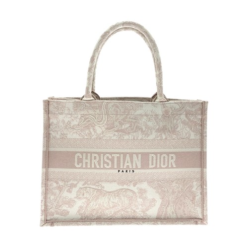 Christian Dior Toile de Jouy Embroidered Book Tote M1296ZTDT pink