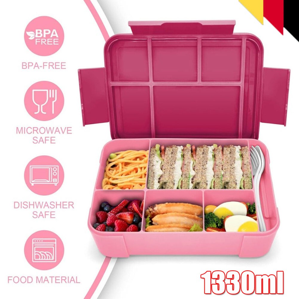 Brotdose Kinder mit Fächern Bento Box Auslaufsicher Lunchbox für Mädchen Jungen*