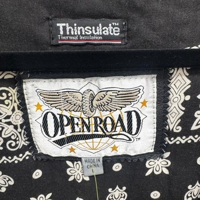 Reversible Open Road Paisley Bandana Thinsulate Vest Men s Large Pre-Owned Excel