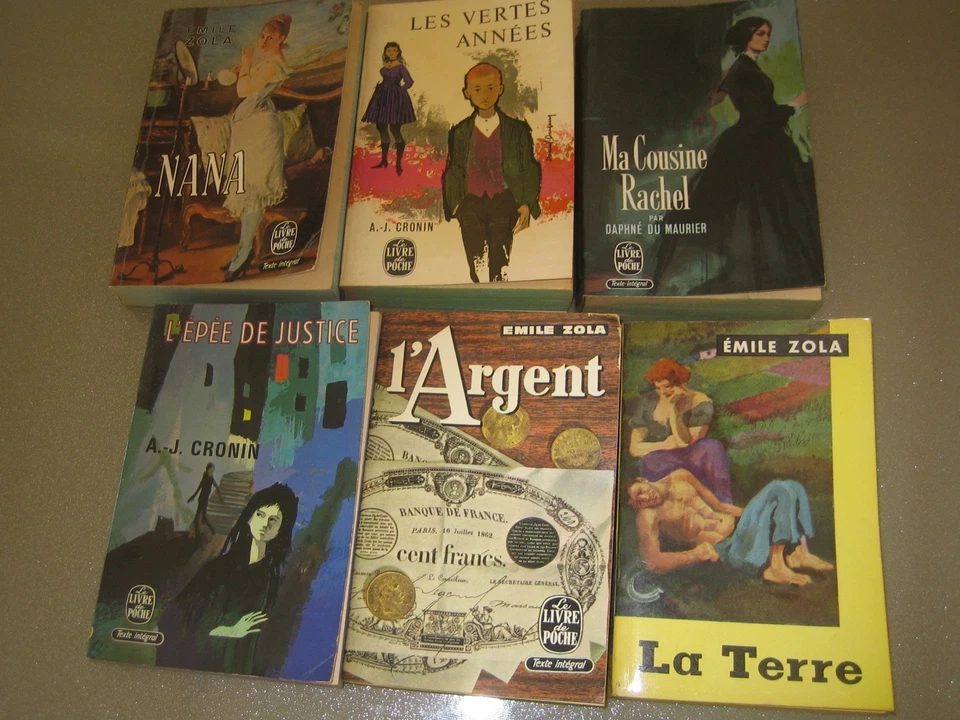 Lot de 6 livres de la collection Livre de poche très anciens. - Photo 1/1