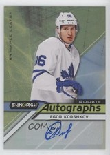 2020-21 Upper Deck Synergy Rookie Auto Egor Korshkov #AR-EK Auto 8tn