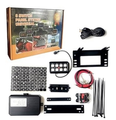 8 Gang Switch Panel System Universal GA80 Circuit Control for Car Truck