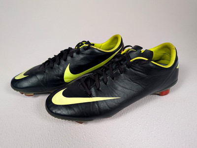2012 Rare Nike Mercurial Miracle III Soccer Cleats Dark Green / Yellow Size 7